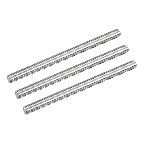 QUARKZMAN 3 Stück Gewindestange M10 x 140mm Vollgewindestange 304 Edelstahl V2A Gewindestangen A2 Metrisch Gewindebolzen VA Gewindestab Rechtsgewinde Gewindestift von QUARKZMAN