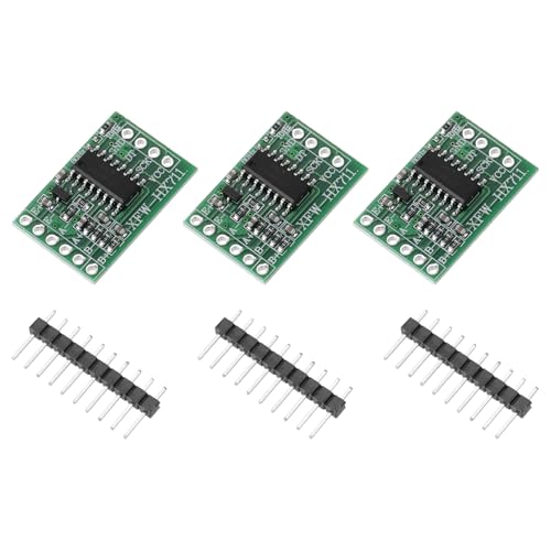QUARKZMAN 3 Stück HX711 Wägezelle Dual-Channel 24-Bit Präzisions-A/D, 16 x 24mm Modul Wägedrucksensor für DIY Elektronische Küchenwaage Kit von QUARKZMAN