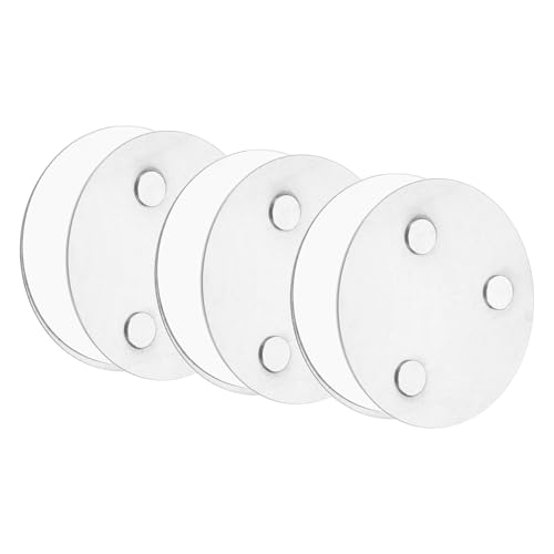 QUARKZMAN 3 Stück Rauchmelder Magnethalter mit Extra Starken Klebepads & 3-Fach Magneten Universal Magnethalterung Aufhängung zum Kleben 70mm Durchmesser für Rauchwarnmelder Feuermelder von QUARKZMAN