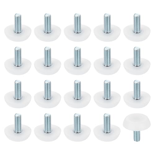 QUARKZMAN 30Stk M6 Gewinde Möbel Füße Nivellierer 23x15mm Verstellbare Nivellier Tisch Füße Aufschraub Möbelgleiter Nivellierung Für Stuhl Hocker Beine Weiß QUARKZMAN 30Stk M6 Gewinde Möbel Füße Nivellierer 23x15mm Verstellbare Nivellier Tisch Füße Aufschraub Möbelgleiter Nivellierung Für Stuhl Hocker Beine Weiß von QUARKZMAN