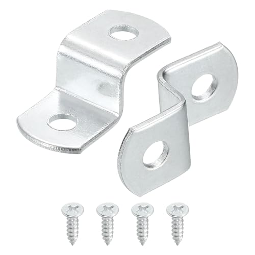 QUARKZMAN 35 Stück 3/8" Offset Leinwand Clips Bilderrahmen Spiegel Clips Z Form Leinwand Befestigungsclips Mit 2 Befestigungslöchern Und Schrauben Silber von QUARKZMAN