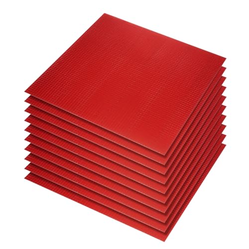 QUARKZMAN 36000 Stück selbstklebende Spiegel-Mosaikfliesen, 5 x 5 mm, quadratische Mini-Acryl-Diskokugel-Fliesenaufkleber zum Selbermachen von Diskokugel-Basteldekorationen, rot von QUARKZMAN