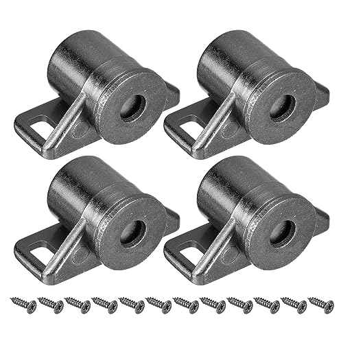 QUARKZMAN 4 Set Magnetisch Schranktür Schnapper Zinklegierung Magnet Kabinett Verriegelung Verschluss Hardware für Küche Schaltschrank Kleiderschrank Möbel Türen Grau von QUARKZMAN