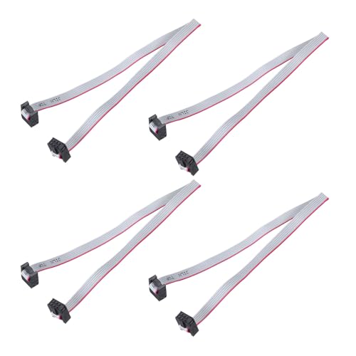 QUARKZMAN 4 Stk. IDC Flachbandkabel, 2,54 mm Rastermaß 7 mm Breite 30 cm lang 6 Pin FC zu FC Flachbandsteckverbinder Jumperkabel für PC, LED-Displays QUARKZMAN 4 Stk. IDC Flachbandkabel, 2,54 mm Rastermaß 7 mm Breite 30 cm lang 6 Pin FC zu FC Flachbandsteckverbinder Jumperkabel für PC, LED-Displays von QUARKZMAN