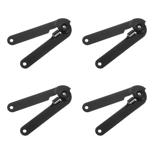 QUARKZMAN 4 Stück 180 Grad drehbare Deckelstütz Scharniere, 225x20mm Klapp Lift Up Scharnier für Holzkisten Schmuckkästen Truhen Schränke Schränke, Schwarz von QUARKZMAN