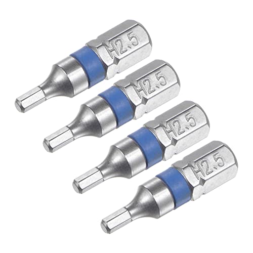 QUARKZMAN 4 Stück 2.5mm H2.5 Sechskant Schraubendreher Bit Magnet für Tägliche Reparatur QUARKZMAN 4 Stück 2.5mm H2.5 Sechskant Schraubendreher Bit Magnet für Tägliche Reparatur von QUARKZMAN