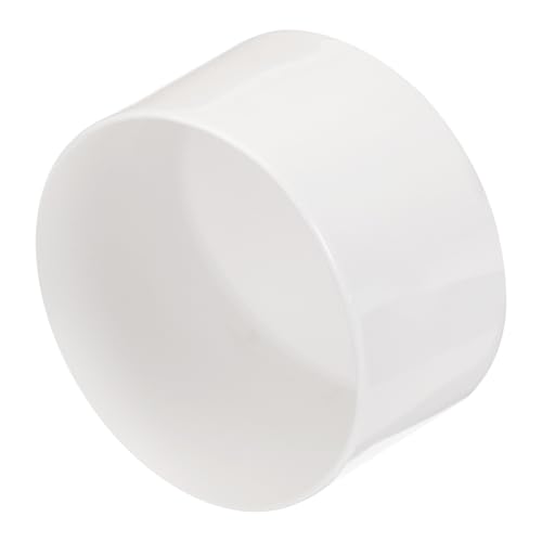 QUARKZMAN 4 Stück Gummi Endkappen 70 mm ID Gummikappen, Rohrstopfen Rund Pfostenkappe Zaunpfosten Stuhlbeinkappen Fußkappen Verschlusskappe Gleiter für Tischbeine Möbelfüße, Weiß von QUARKZMAN