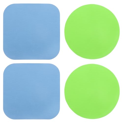 QUARKZMAN 4 Stück Gummiglasöffner-Gripper-Pads, hitzeisolierte Gripper-Pads (Blau Grün) von QUARKZMAN