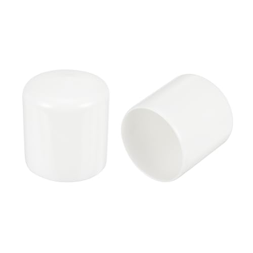 QUARKZMAN 4 Stück Gummikappen 43mm Stuhlbeinkappen Runde Schutzkappen Gummi Endkappen Möbelgleiter Fußkappen Endspitze Schutzabdeckungen für Rohre Zäune Pfosten Möbel Geländer, Weiß QUARKZMAN 4 Stück Gummikappen 43mm Stuhlbeinkappen Runde Schutzkappen Gummi Endkappen Möbelgleiter Fußkappen Endspitze Schutzabdeckungen für Rohre Zäune Pfosten Möbel Geländer, Weiß von QUARKZMAN