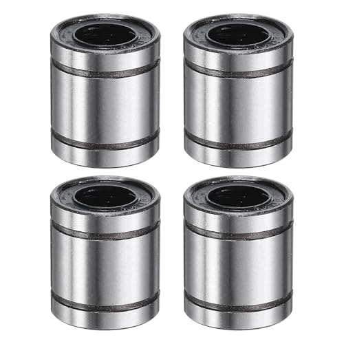 QUARKZMAN 4 Stück LM8UU Linearlager 8mm Bohrung 15mm OD 17mm Länge Linearkugellager Doppelseitig Gummiabgedichtetes Lagerstahl für CNC-Maschine 3D-Drucker Lebensmittelverpackungsmaschine QUARKZMAN 4 Stück LM8UU Linearlager 8mm Bohrung 15mm OD 17mm Länge Linearkugellager Doppelseitig Gummiabgedichtetes Lagerstahl für CNC-Maschine 3D-Drucker Lebensmittelverpackungsmaschine von QUARKZMAN
