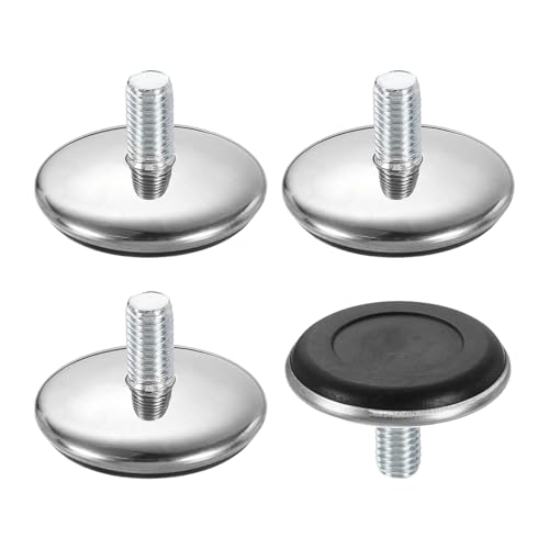 QUARKZMAN 4 Stück M10 Gewinde Möbel Füße Nivellierer, 47x20mm Verstellbare Nivellierung Tisch Füße, Aufschraubbare Möbelgleiter Nivellierung Für Stuhl Hocker Beine, Schwarz QUARKZMAN 4 Stück M10 Gewinde Möbel Füße Nivellierer, 47x20mm Verstellbare Nivellierung Tisch Füße, Aufschraubbare Möbelgleiter Nivellierung Für Stuhl Hocker Beine, Schwarz von QUARKZMAN