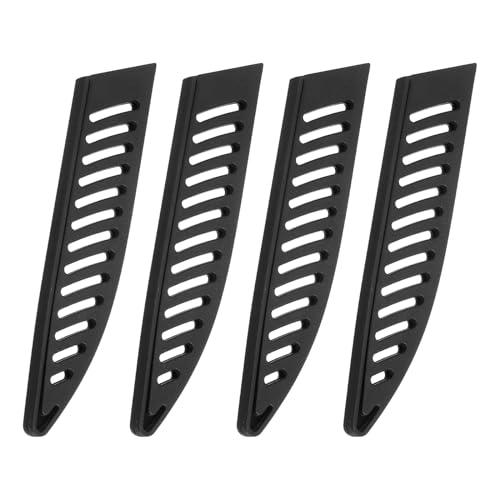 QUARKZMAN 4 Stück Messerabdeckungen Klingenkantenschutz für 5" Universalmesser Schutz Universal Messerscheide für die Küche, Schwarz QUARKZMAN 4 Stück Messerabdeckungen Klingenkantenschutz für 5" Universalmesser Schutz Universal Messerscheide für die Küche, Schwarz von QUARKZMAN