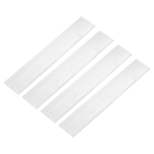 QUARKZMAN 4 Stück Quadratischer Aluminium Platte Silber Alublech 5mm Dicke Aluplatte 50mm Breite 6061 Aluminium Profil Flachblech 305mm Länge Aluprofil Flachplatte für Modellbau Messebau von QUARKZMAN