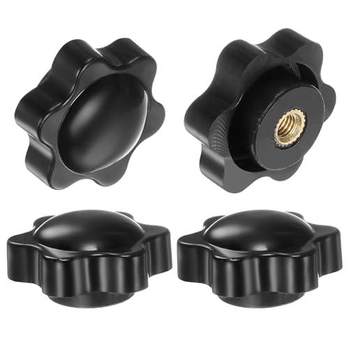 QUARKZMAN 4 Stück Sterngriffmutter M4 x 25mm Flügelmuttern mit Gewinde, Rändelmutter Handgriff Klemmmutter 25mm Spannknopf für Industrie Werkzeugmaschinen Geräte Fitnessgeräte, Schwarz QUARKZMAN 4 Stück Sterngriffmutter M4 x 25mm Flügelmuttern mit Gewinde, Rändelmutter Handgriff Klemmmutter 25mm Spannknopf für Industrie Werkzeugmaschinen Geräte Fitnessgeräte, Schwarz von QUARKZMAN