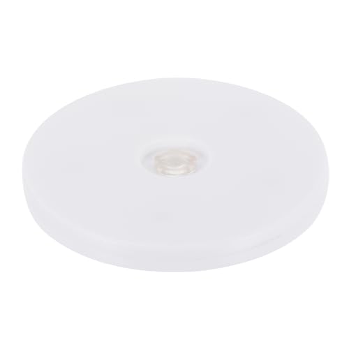 QUARKZMAN 4 Zoll Lazy Susan Drehteller Acryl Kugellager Drehbare Ablage 360 Rotation für Gewürzregal Tisch Kuchen Küche Vorratsschränke Badezimmer TV Laptop Packung mit 1 (Weiß) von QUARKZMAN