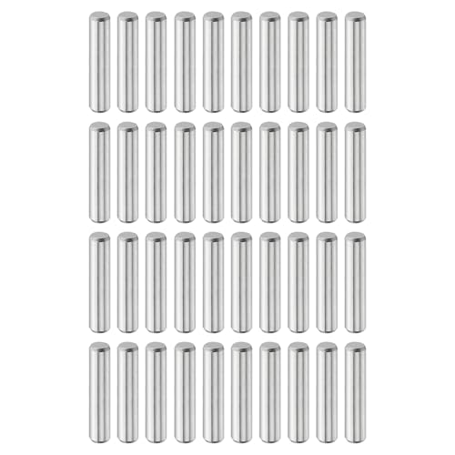 QUARKZMAN 40 Stück Zylinderstifte 3 mm x 14 mm Metallstift, 316L Edelstahl Zylindrische Dübelstifte Regalstützstift Stiftstange Befestigungselemente Metallregalstifte Silberton QUARKZMAN 40 Stück Zylinderstifte 3 mm x 14 mm Metallstift, 316L Edelstahl Zylindrische Dübelstifte Regalstützstift Stiftstange Befestigungselemente Metallregalstifte Silberton von QUARKZMAN