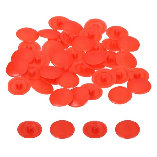 QUARKZMAN 40PCS Schraubenabdeckungen, 12mm wasserdichte Kunststoff-Schrauben-Abdeckkappen für Phillips Cam Lock Muttern selbstschneidende Schrauben, Rot QUARKZMAN 40PCS Schraubenabdeckungen, 12mm wasserdichte Kunststoff-Schrauben-Abdeckkappen für Phillips Cam Lock Muttern selbstschneidende Schrauben, Rot von QUARKZMAN