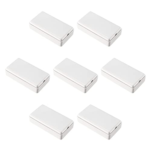 QUARKZMAN 49x28x14mm Elektronische Verteilerdose Anschlusskästen Kunststoff versiegelt 7Stk. Gehäuse für elektrische Projekt, Beige von QUARKZMAN