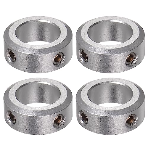 QUARKZMAN 4Stk Welle Kragen 16mm Bohrung Aluminum Legierung Set Schraube Welle Kragen 26mm AD 10mm Breite für Rad Schubkarre Axle Getriebe Montagen CNC Maschine Werkzeuge von QUARKZMAN