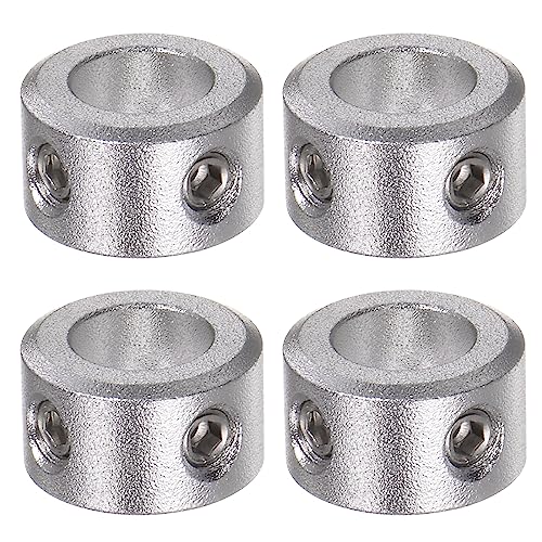 QUARKZMAN 4Stk Welle Kragen 8mm Bohrung Aluminum Legierung Set Schraube Welle Kragen 14mm AD 8mm Breite für Rad Schubkarre Axle Getriebe Montagen CNC Maschine Werkzeuge Industrie Eloxierung von QUARKZMAN