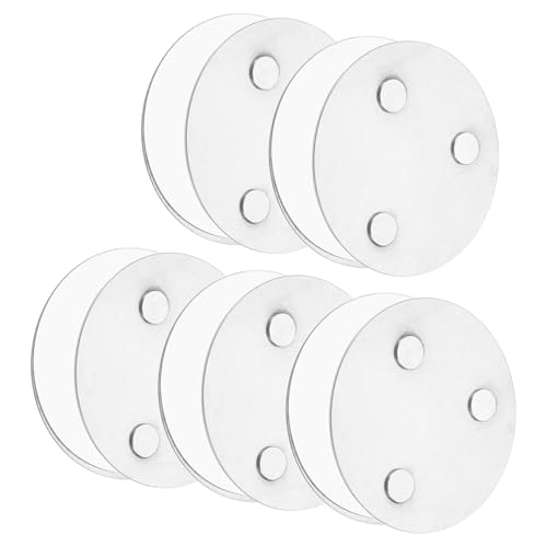 QUARKZMAN 5 Stück Rauchmelder Magnethalter mit Extra Starken Klebepads & 3-Fach Magneten Universal Magnethalterung Aufhängung zum Kleben 70mm Durchmesser für Rauchwarnmelder Feuermelder von QUARKZMAN