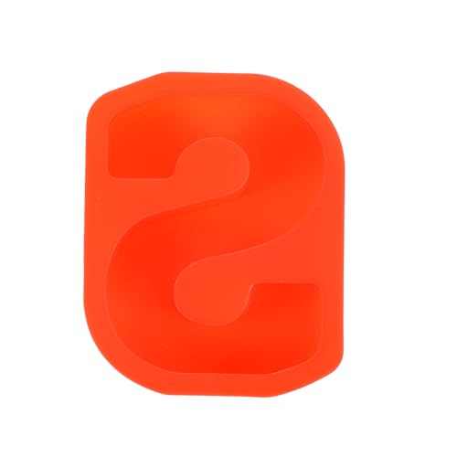 QUARKZMAN 5 Zoll Große 3D Alphabet Buchstabenform für Harz, Großbuchstabe S Silikon Buchstabenform für Epoxidharz Kunst DIY Handwerk Dekoration, Rot von QUARKZMAN