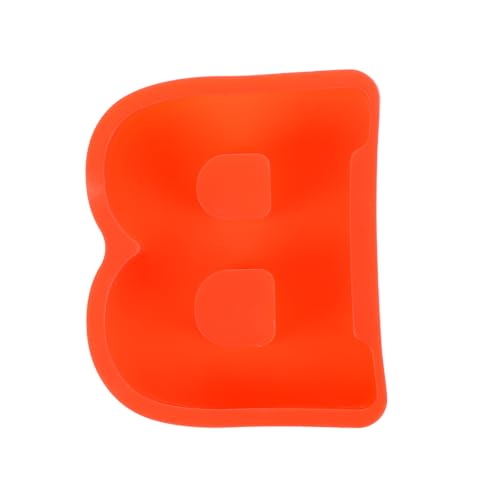 QUARKZMAN 5 Zoll Große 3D-Alphabet-Buchstabenform für Harz, Große Buchstabenform aus Silikon für Epoxidharz-Kunst DIY Handwerk Dekoration, Rot von QUARKZMAN