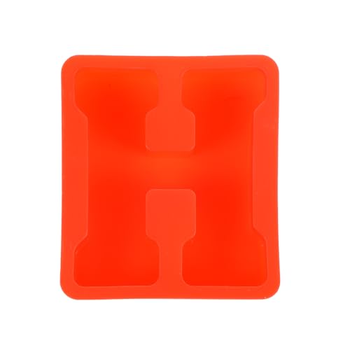 QUARKZMAN 5 Zoll Große 3D Alphabet Buchstabenform für Harz, H Großbuchstaben Silikon Buchstabenform für Epoxidharz Kunst DIY Handwerk Dekoration, Rot von QUARKZMAN