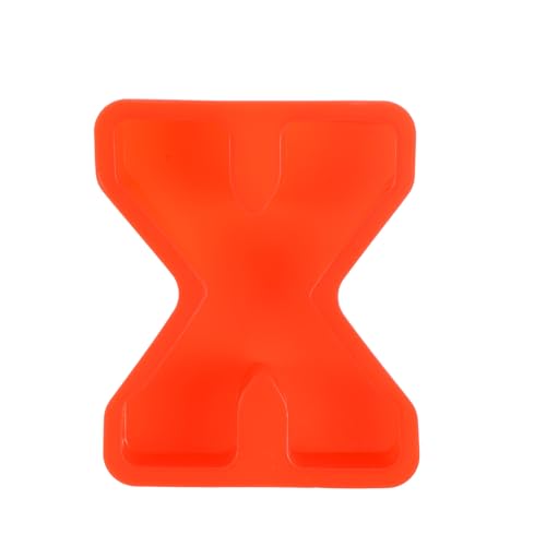 QUARKZMAN 5 Zoll Große 3D-Alphabet-Buchstabenform für Harz, X-Großbuchstabe Silikonbuchstabenform für Epoxidharz-Kunst DIY-Handwerksdekoration, Rot von QUARKZMAN