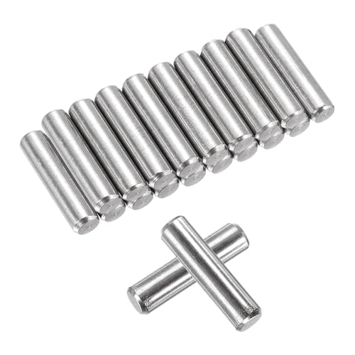 QUARKZMAN 50 Stück 5mm x 20mm Regalbodenträger, Regalstifte Zylinderstift, Verstellbare Regalbodenhalter Bodenträger Edelstahl Silber (0,19 x 0,78 Zoll) von QUARKZMAN