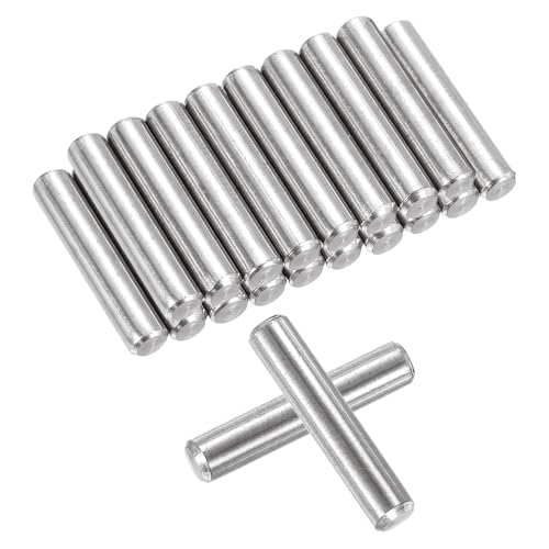 QUARKZMAN 50 Stück 5mm x 25mm Regalbodenträger, Regalstifte Zylinderstift, Verstellbare Regalbodenhalter Bodenträger Edelstahl Silber (0,19 x 0,98 Zoll) von QUARKZMAN