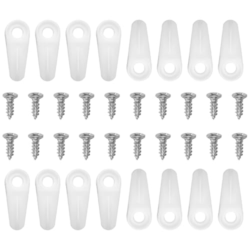QUARKZMAN 50 Stück Bilderrahmen Rückwand Hardware Clip mit 50 Stück Schrauben Drehknopf Befestigungssatz Bilderrahmen Rückwand Clips zum Aufhängen von Bildern, Zeichnungen, reinem Weiß QUARKZMAN 50 Stück Bilderrahmen Rückwand Hardware Clip mit 50 Stück Schrauben Drehknopf Befestigungssatz Bilderrahmen Rückwand Clips zum Aufhängen von Bildern, Zeichnungen, reinem Weiß von QUARKZMAN