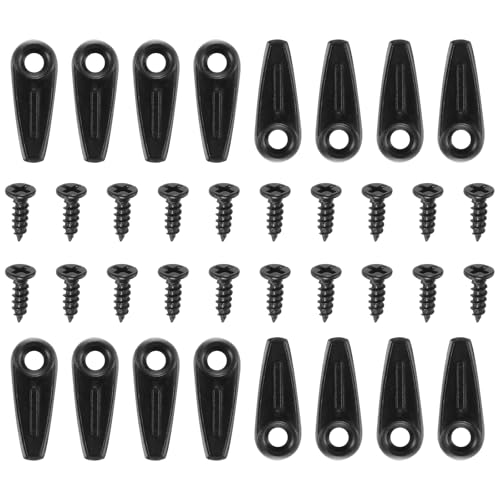 QUARKZMAN 50 Stück Bilderrahmen Rückwand Hardware Clips mit 50 Stück Schraubendrehknopf Befestigungssatz Bilderrahmen Rückwand Clips zum Aufhängen von Bildern, Zeichnungen, Schwarz von QUARKZMAN