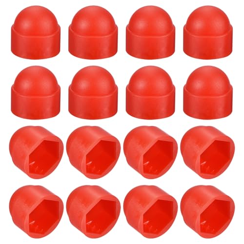 QUARKZMAN 50 Stück Sechskantmutterabdeckung, M10 Rote Kunststoff-Dommutternschutzkappe Mutternabdeckung Schraubenkappen Abdeckkappen für Schrauben, Bolzen QUARKZMAN 50 Stück Sechskantmutterabdeckung, M10 Rote Kunststoff-Dommutternschutzkappe Mutternabdeckung Schraubenkappen Abdeckkappen für Schrauben, Bolzen von QUARKZMAN