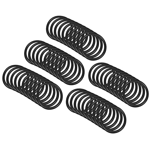 QUARKZMAN 50 Stücke Nitrilkautschuk Dichtungsring Unterlegscheibe 20mm x 16mm x 2mm für Wasserhahn Klempner Reparatur Dichtung Verbindung, Schwarz von QUARKZMAN