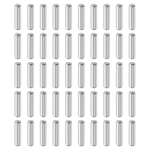 QUARKZMAN 50 Stück Zylinderstifte Rostfrei, 5mm x 20mm Dübelstifte Spannstift, 304 Edelstahl Metallstifte, Silberton Passstift Bolzen Metall für DIY, Möbel, Bastelprojekte von QUARKZMAN