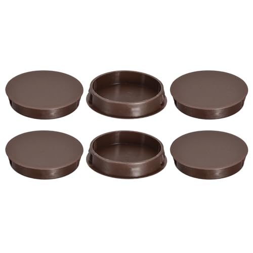 QUARKZMAN 50mm/1,97" Kunststoff-Lochstopfen, 6 Stück Flache runde Einraststopfen für Möbel, Endkappen für Paneele, Braun QUARKZMAN 50mm/1,97" Kunststoff-Lochstopfen, 6 Stück Flache runde Einraststopfen für Möbel, Endkappen für Paneele, Braun von QUARKZMAN