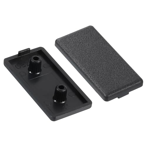 QUARKZMAN 6 Stück Extrudierte Endkappe Nylon, 40x20mm T-Nut Aluminium Profil 2040 Europäischer Standard Endkappe Extrusion Stecker für Wagen, Fischetankregal, Lagerregal, Schwarz von QUARKZMAN