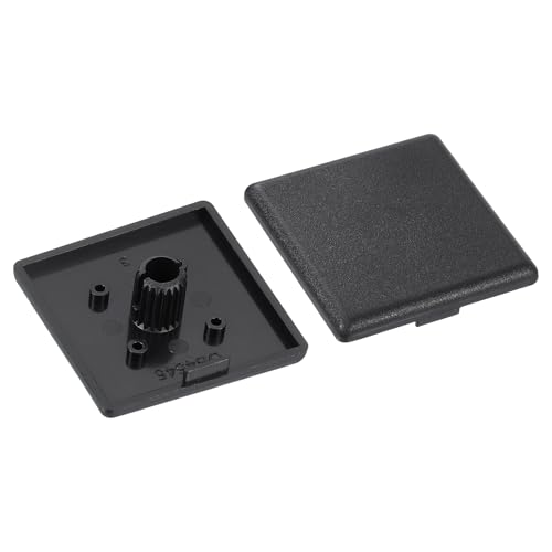 QUARKZMAN 6 Stück Extrudierte Endkappe Nylon, 45x45mm T-Nut Aluminium Profil 4545 Europäischer Standard Endkappe Extrusion Stecker für Wagen, Fischetankregal, Lagerregal, Schwarz von QUARKZMAN