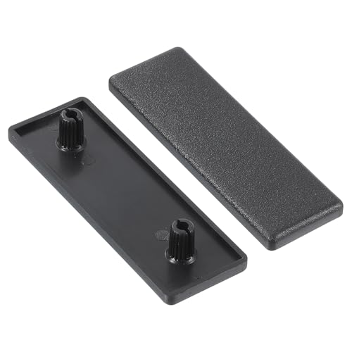 QUARKZMAN 6 Stück Extrudierte Endkappe Nylon, 60x20mm T-Nut Aluminium Profil 2060 Europäischer Standard Endkappe Extrusion Stecker für Wagen, Fischetankregal, Lagerregal, Schwarz von QUARKZMAN