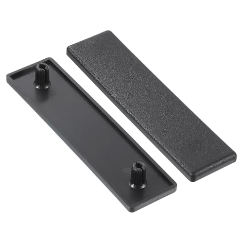 QUARKZMAN 6 Stück Extrudierte Endkappe Nylon, 80x20mm T-Nut Aluminium Profil 2080 Europäischer Standard Endkappe Extrusion Stecker für Wagen, Fischetankregal, Lagerregal, Schwarz von QUARKZMAN