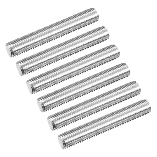 QUARKZMAN 6 Stück Gewindestange M16x100mmx2mm Vollgewindstange 304 Edelstahl V2A Gewindestangen A2 Metrisch Gewindebolzen VA Gewindestab Rechtsgewinde Gewindestifte Fully Threaded rods von QUARKZMAN