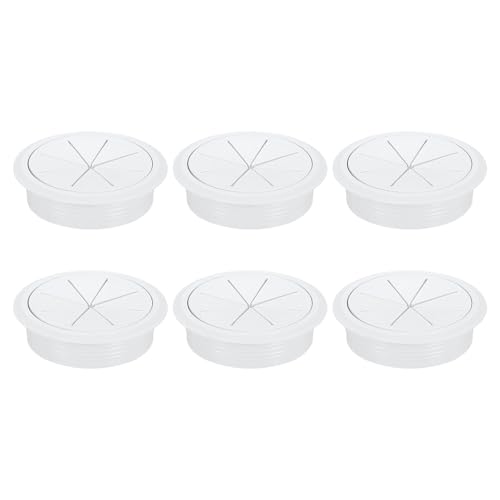 QUARKZMAN 6 Stück Kabeldurchführung Schreibtisch, ABS Kunststoff Kabeldurchlass passt für 80mm Durchmesser, Kabellochabdeckung Kabel Management für Tisch Office Schreibtische - Weiß QUARKZMAN 6 Stück Kabeldurchführung Schreibtisch, ABS Kunststoff Kabeldurchlass passt für 80mm Durchmesser, Kabellochabdeckung Kabel Management für Tisch Office Schreibtische - Weiß von QUARKZMAN