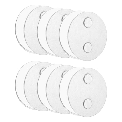 QUARKZMAN 6 Stück Rauchmelder Magnethalter mit Extra Starken Klebepads & 2-Fach Magneten Universal Magnethalterung Aufhängung zum Kleben 70mm Durchmesser für Rauchwarnmelder Feuermelder von QUARKZMAN