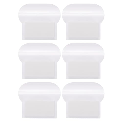 QUARKZMAN 6 Stück Toiletten-Deckelheber, Selbstklebender Toiletten-Sitzheber Toiletten-Sitzgriffheber Werkzeuge Vermeiden Sie das Berühren des Toiletten-Deckels (Weiß) von QUARKZMAN