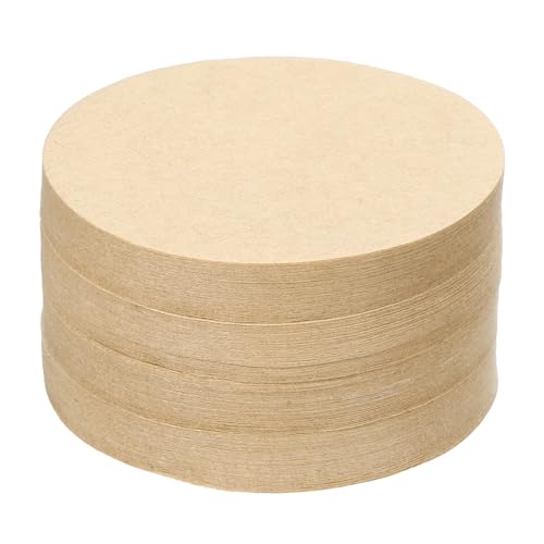 QUARKZMAN 600 Stück Kaffeefilter, 53mm Einweg-Rundpapierfilter Natur für den Gebrauch zu Hause und im Büro in Pour Over und Tropf-Kaffeemaschinen von QUARKZMAN