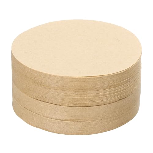 QUARKZMAN 600 Stück Kaffeefilter, 70mm Einweg-Rundpapierfilter Natur für den Gebrauch zu Hause und im Büro in Pour Over und Tropf-Kaffeemaschinen von QUARKZMAN