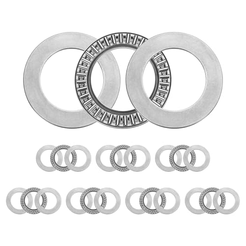 QUARKZMAN 8 Stück AXK3047+2AS Nadellager-Axialdrucklager mit Lagerscheiben, 30 mm x 47 mm x 4 mm Nadelrollenlager für Rasenmäher-LKW-Servolenkung von QUARKZMAN