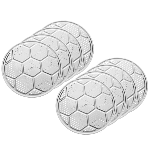 QUARKZMAN 8 Stück Edelstahl-Dampfgestell, 64 cm Topf-Dampfgestell Verdicken Druckkochtopf Einmachgestelle für Dampfgarer Kochgeschirr Druckkocher, Silberton QUARKZMAN 8 Stück Edelstahl-Dampfgestell, 64 cm Topf-Dampfgestell Verdicken Druckkochtopf Einmachgestelle für Dampfgarer Kochgeschirr Druckkocher, Silberton von QUARKZMAN
