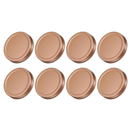 QUARKZMAN 8 Stück Einmachglasdeckel, 86mm/3.39" Regular Mouth Zinnplattenkappen auslaufsicher für Einmachgläser Küchenaufbewahrung, Roségold QUARKZMAN 8 Stück Einmachglasdeckel, 86mm/3.39" Regular Mouth Zinnplattenkappen auslaufsicher für Einmachgläser Küchenaufbewahrung, Roségold von QUARKZMAN